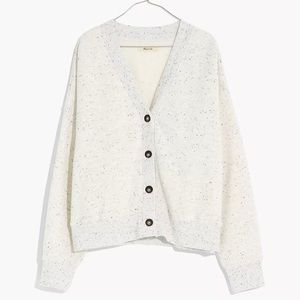 Madewell Sweatshirt Cardigan in Donegal (NWT)